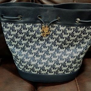 Lauren Ralph Lauren large drawstring bag